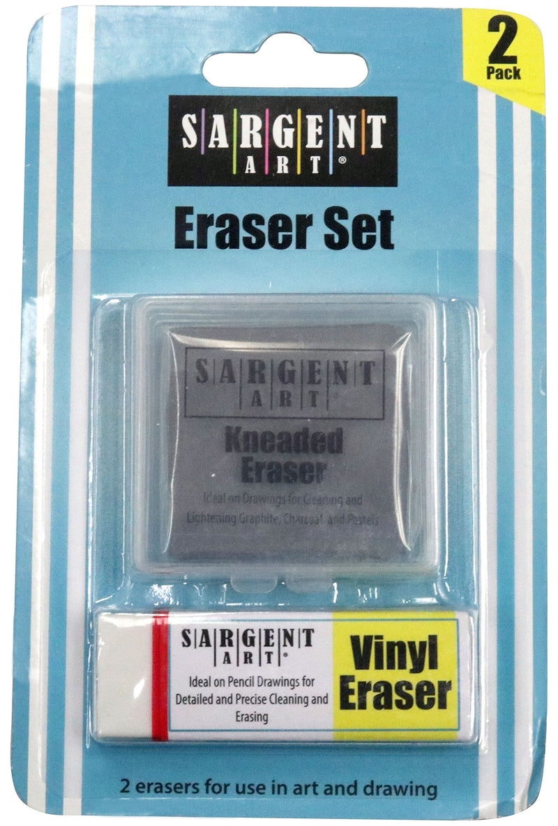 Sargent Art 36-0009 Set Kneaded Eraser & Vinyl Eraser (2 Pack) - NewNest Australia