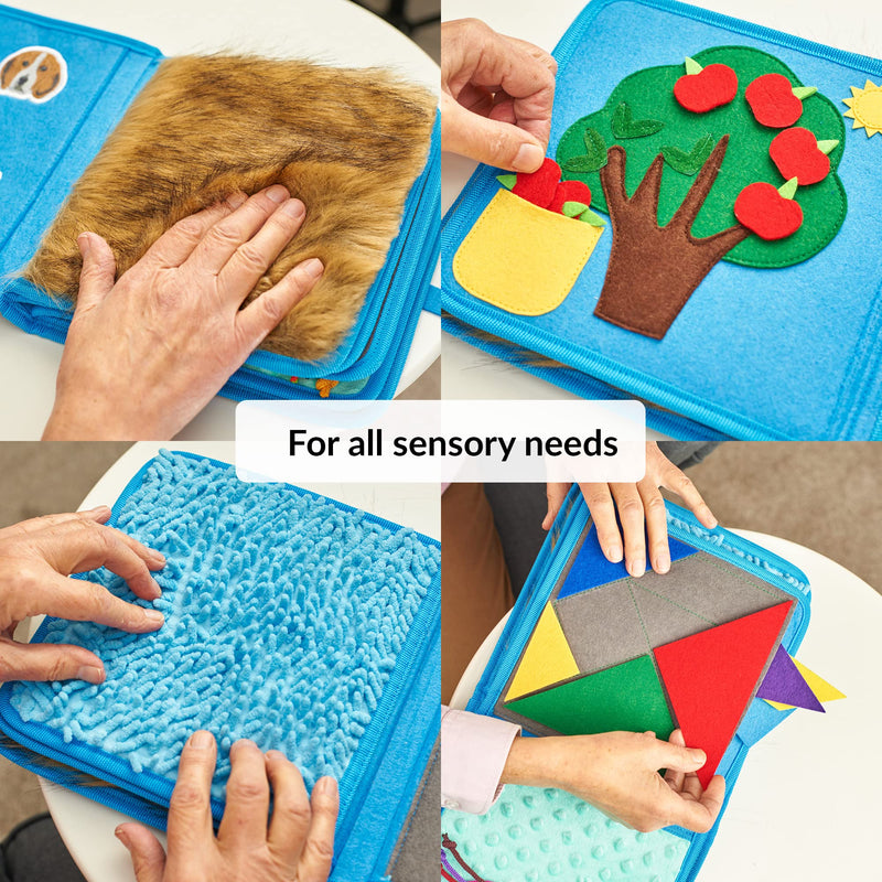 Fidget Book for Elderly | Fidget Blanket for Dementia | Dementia Products for Elderly | Gift and Activities for Seniors with Alzheimer’s or Dementia | Sensory Fidget Toys - NewNest Australia