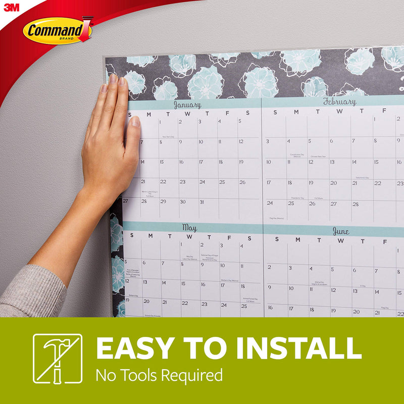 Command Poster Hanging Strips, Small, White, 24-Strips (17024-24ES) 24 Strips - NewNest Australia