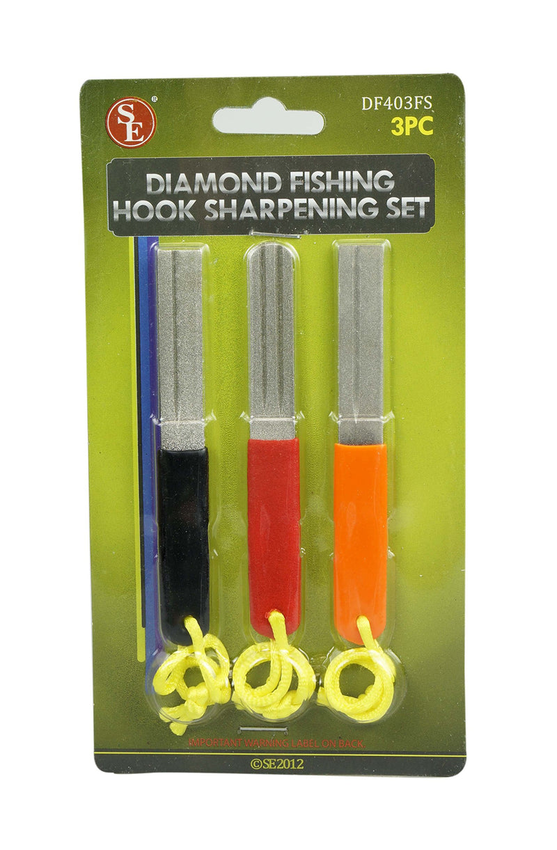 SE 3-Piece Diamond Fishing Hook Sharpening Set - DF403FS - NewNest Australia