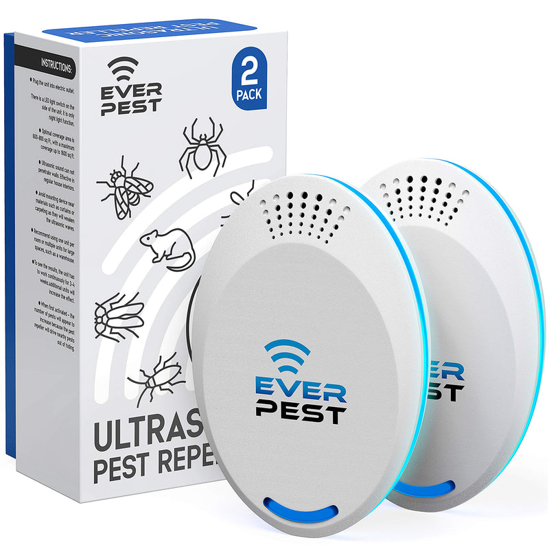 Ultrasonic Pest Repellent Control 2022 (2-Pack), Plug in Home, Flea, Rats, Roaches, Cockroaches, Fruit Fly, Rodent, Insect, Indoor and Outdoor Repeller, Get Rid of Mosquito, Ants - NewNest Australia