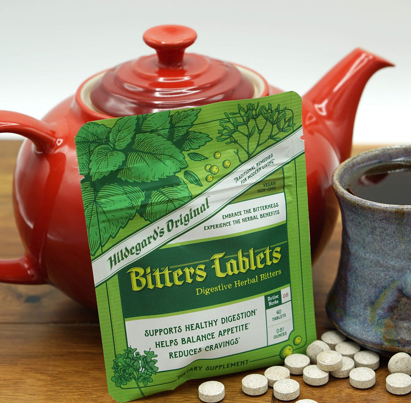 Hildegard's Original Bitters Tablets: Ancient Herbal Remedy for Fasting Support, Kidney Liver Cleanse Detox & Repair, Heartburn, & Digestion Supplements - NewNest Australia