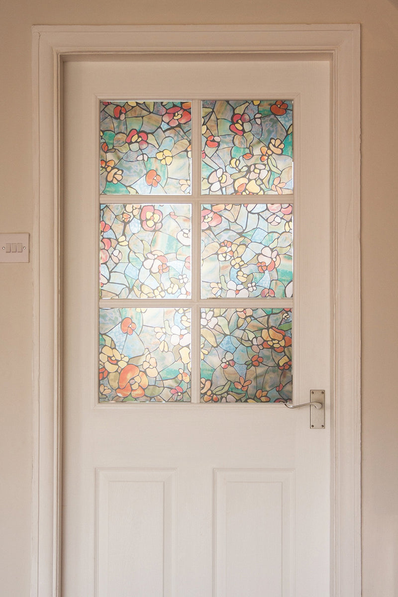d-c-fix 346-0431 Self-Adhesive Privacy Glass Window Film, Venetian Garden, 17" x 78" Roll, - NewNest Australia