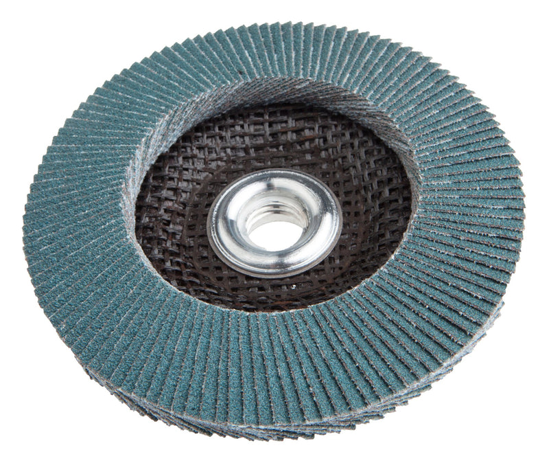 Forney 71921 Flap Disc, Type 29 Blue Zirconia with 5/8-Inch-11 Threaded Arbor, 60-Grit, 4-1/2-Inch - NewNest Australia
