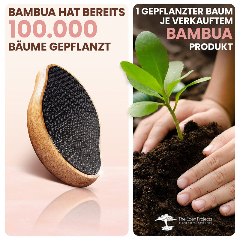 Bambua Callus Remover - [100% Anti-Callus Effect] Callus Removal Foot - For Foot Care For Beautiful Feet - Effective Nano Glass - Professional Pedicure - Premium Callus File (Black) - NewNest Australia