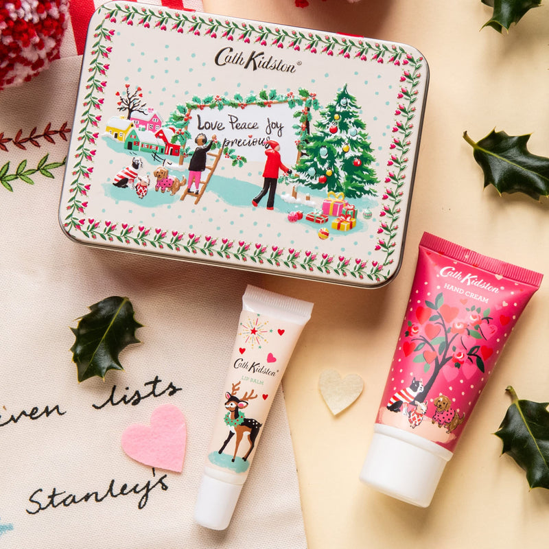 Cath Kidston Beauty Shine Bright Hand & Lip Tin (With 50Ml Hand Cream And 10Ml Lip Balm) - NewNest Australia