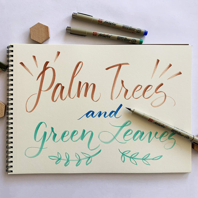 Sakura Archival Brush Pens, 6 Set, Colors May Vary 6 Color Set - NewNest Australia