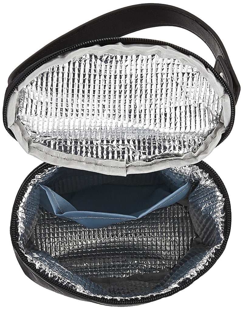 JJ Cole - Bottle Cooler, Insulated Interior for 2 Large Bottles or Sippy Cups, Included Freezer Pack, Exterior Pocket, & Easy Attach Handle, Blackout Black - NewNest Australia