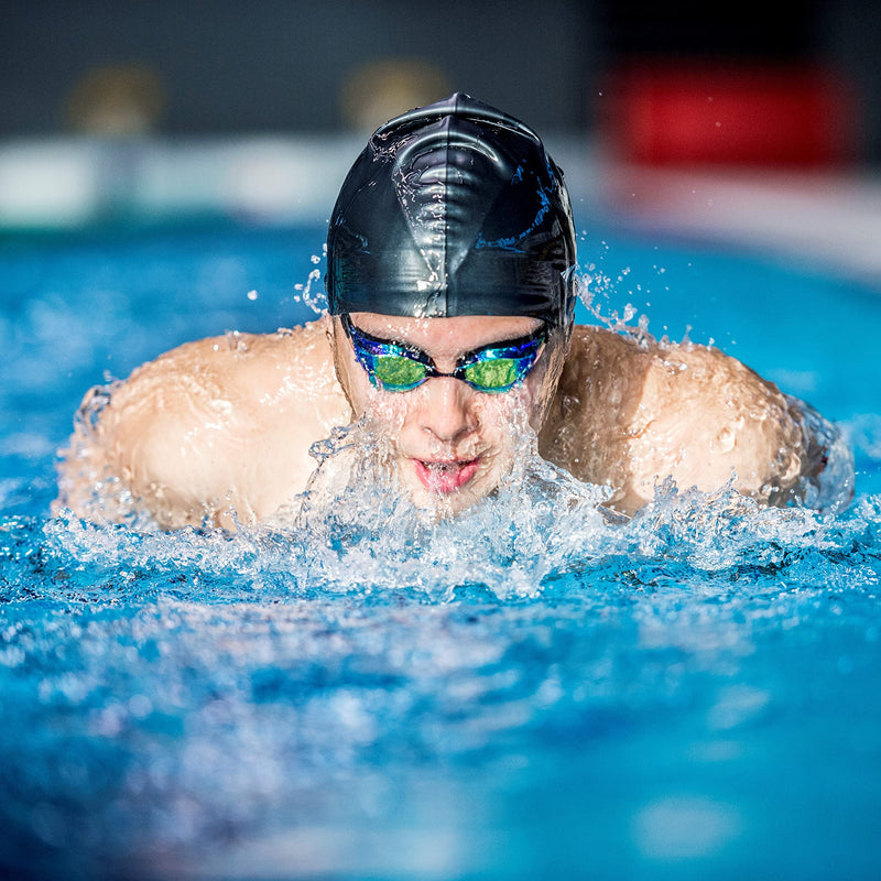 View Swimming Gear V-230ASA Blade Orca Swipe Racing Swim Goggles Smoke Mirrored Lens - NewNest Australia