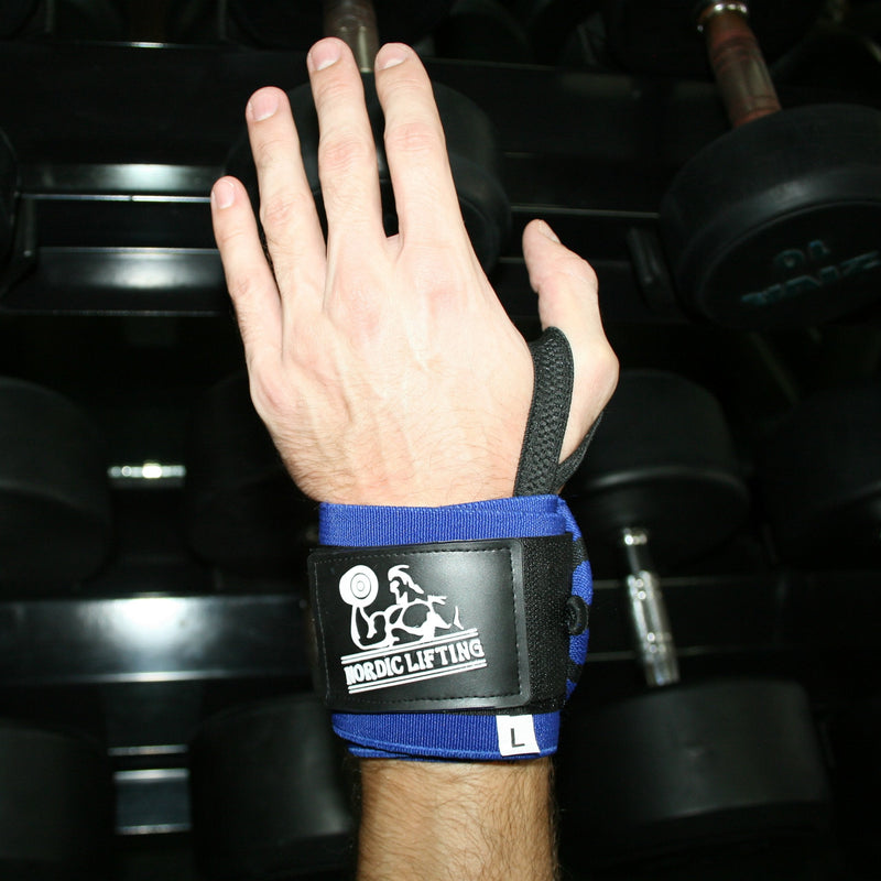 Nordic Liftingtm Wrist Wraps With Thumb Loop (1 Pair/2 Bandages) For Weightlifting, Powerlifting, Strongman, Gym, Crossfit, Crossfit, Bodybuilding, For Men And Women, High Quality Sports Accessory, Extremely Durable - NewNest Australia