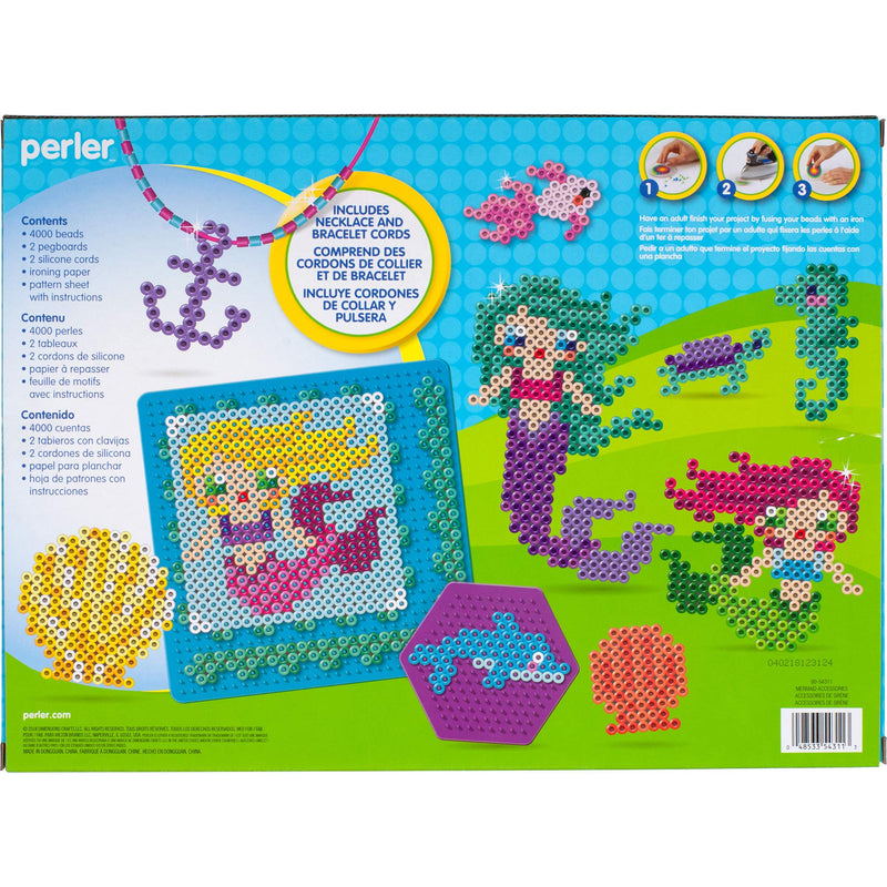Perler Beads 3D Ocean and Mermaid Fuse Bead Kit, 4006pcs, 22 Projects Original Version - NewNest Australia