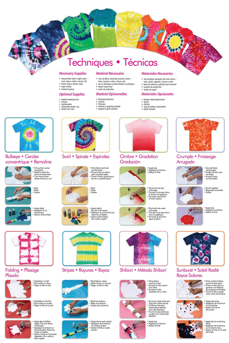 Tulip One-Step 5 Color Tie-Dye Kits Rainbow,1.62oz - NewNest Australia
