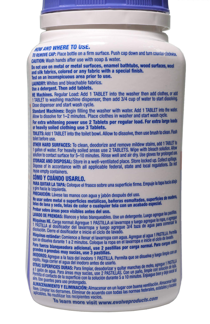 Evolve Concentrated Bleach Tablets, 1- 32ct (Summer Lavender) - NewNest Australia