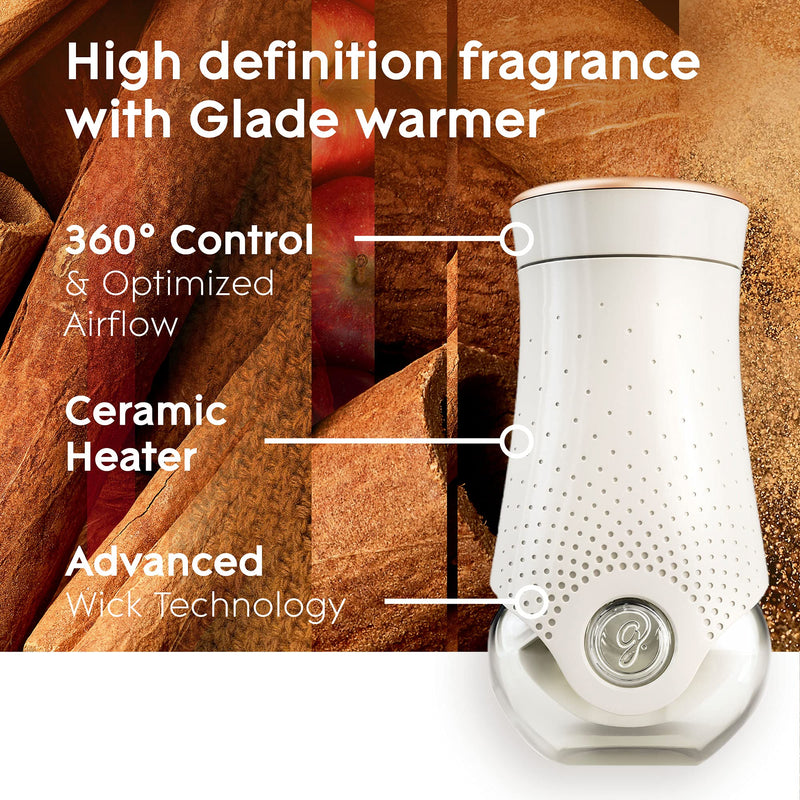 Glade PlugIns Refills Air Freshener, Scented and Essential Oils for Home and Bathroom, Apple Cinnamon, 2.01 Fl Oz, 3 Count 3 Refills - NewNest Australia