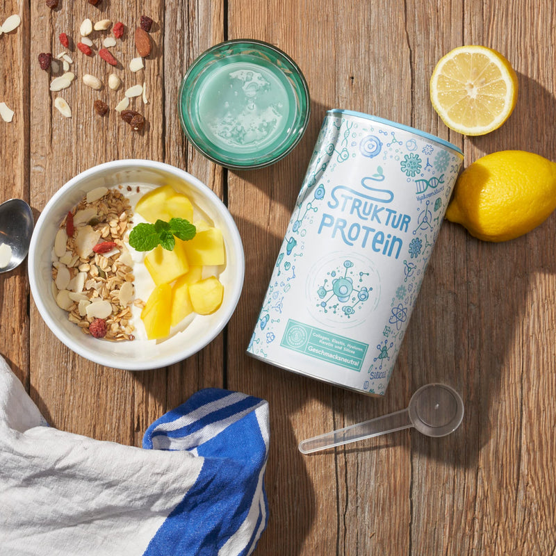 Structural Protein - Collagen Powder With Marine Elastin, Hyaluronic Acid, Keratin And Silicea - Collagen Hydrolysate Peptides Type I, Ii, Iii & Iv - Neutral In Taste - 400 G Collagen - NewNest Australia