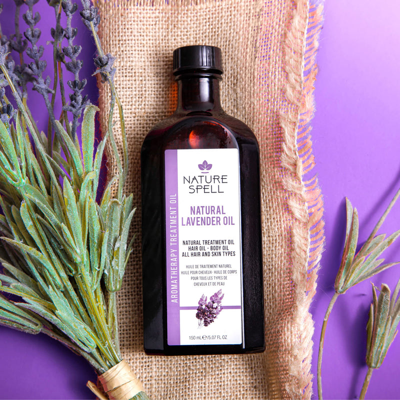 Nature Spell Lavender Oil for Hair & Skin 150ml – Hair Oil for Dandruff and Itchy Scalp, Dandruff Scalp Treatment - Body Oil to Reduce Skin Irritation and Promote Restful Sleep – Made in the UK - NewNest Australia