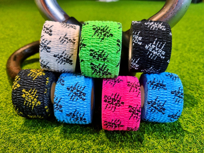Power Beast 3 X Crossfit Tape, 3 Rolls Of Hook Grip Tape, Sports Tape, Protection For Thumb And Fingers, Elastic Cotton, Sweat-Proof And Breathable, For Weightlifting, Cross-Fit, Weightlifting. - NewNest Australia