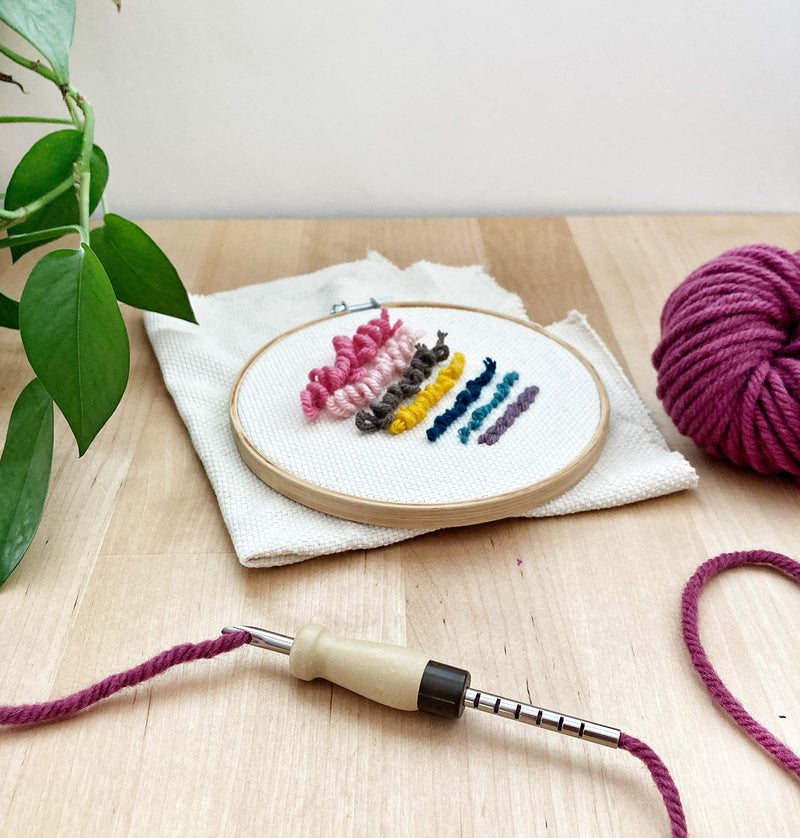 Punch Needle Mini Bundle by I HEART KITS - Includes Adjustable Punch Needle, Monk's Cloth and Instructions - NewNest Australia
