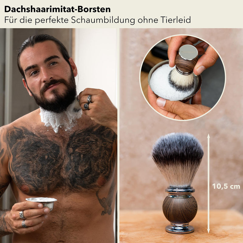 St√∂Rtebekker Premium Shaving Brush - Elegant Brush Made Of Imitation Badger Hair - Creates High Quality Foam - Vegan Shaving Brush For A Comfortable Wet Shave - Shaving Brush - Includes High-Quality Packaging - NewNest Australia