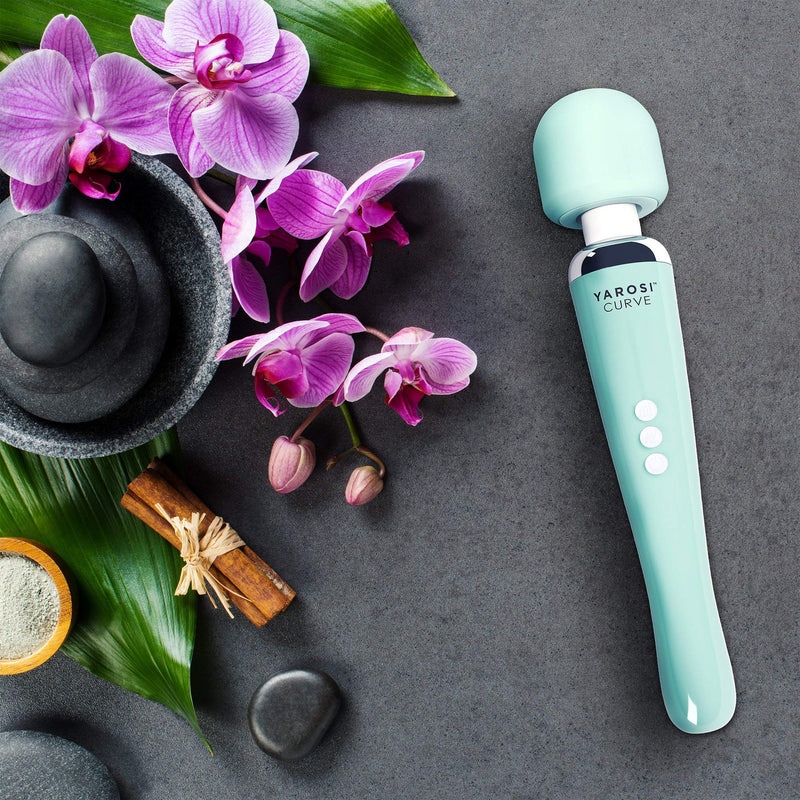Yarosi Wireless Massage Stick  Strongest Therapeutic Vibration Power  Stress Free  Top Rated Muscle Pain and Recovery After Your Exercise Program  USB  Curve  Green - NewNest Australia