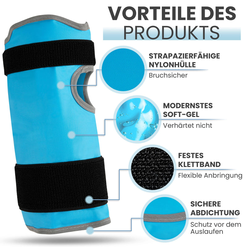 Icehof Wrist Cooling Pad - Cold Warm Compress With 2 X Velcro Fastening, Universal - High-Quality Cooling Gel & Upper - Cooling Bandage Cooling Cuff Like Cooling Gloves Hand Joint Pain - NewNest Australia