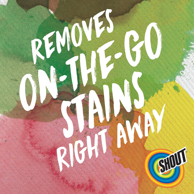 Shout Wipe and Go Instant Stain Remover, for On-the-Go Laundry Stains, 12 Count - Pack of 6 (72 Total Wipes) Pack of 6 (72 Total Wipes) - NewNest Australia