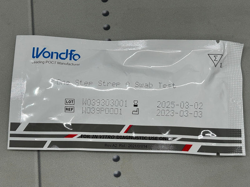 Wondfo Strep A Test Kits Pack of 5 Streptococci rapid test for throat swabs for detection - NewNest Australia