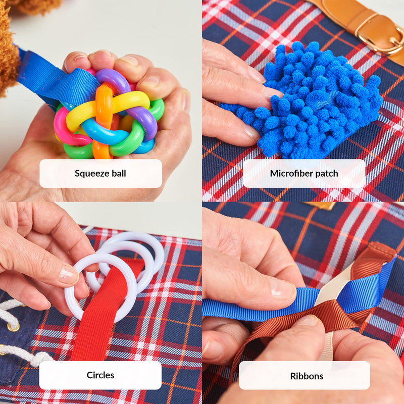 Fidget Muff and Blanket for Elderly | Fidget Blanket for Dementia | Dementia Products for Elderly | Gift and Activities for Seniors with Alzheimer’s or Dementia | Sensory Fidget Toys - NewNest Australia