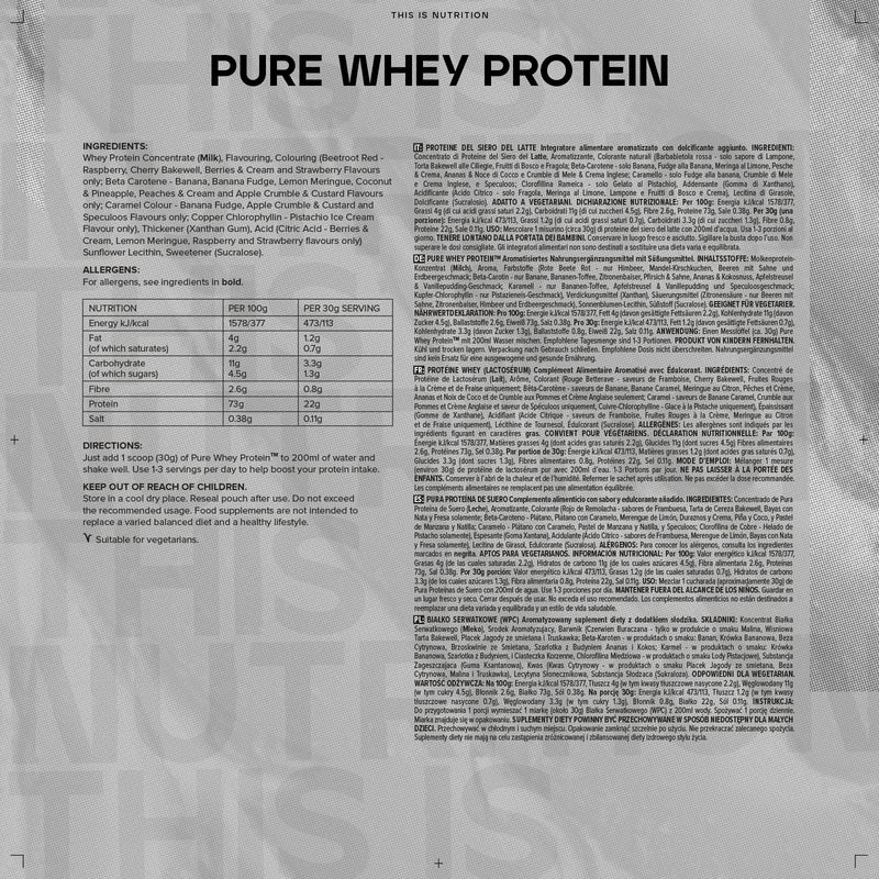 Bulk Pure Whey Protein Powder, Raspberry, 2.5 kg - NewNest Australia