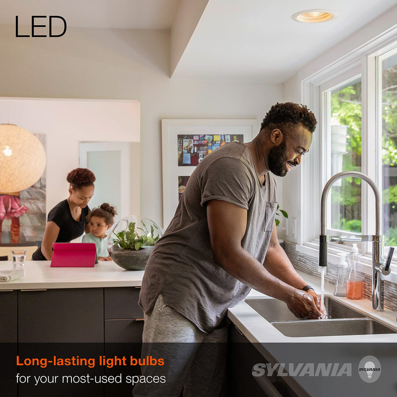 SYLVANIA LED Flood BR30 Light Bulb, 65W Equivalent Efficient 9W, 10 Year, 650 Lumens, Dimmable, 2700K, Soft White - 2 pack (73954) Soft White -2700K 2 Count (Pack of 1) - NewNest Australia