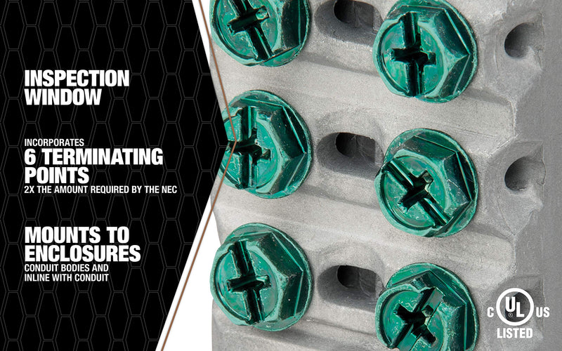 Madison Electric Products MEIBB Intersystem Bonding Bridge , Gray - NewNest Australia