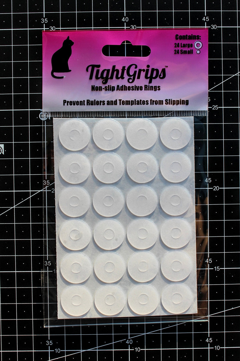 TightGrips Non-Slip Grips for Quilt Templates - 48 Pieces Total - 24 Large & 24 Small - NewNest Australia