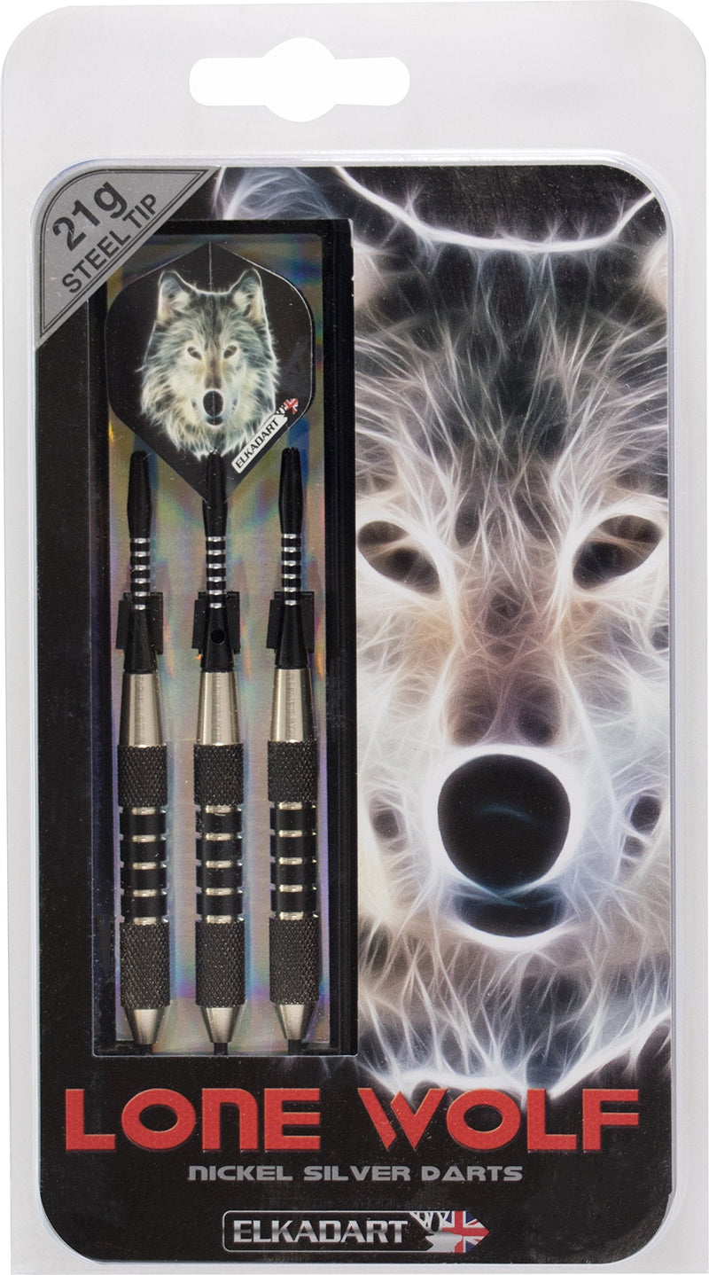 Elkadart Lone Wolf Steel Tip Darts with Storage/Travel Case 21 Grams - NewNest Australia