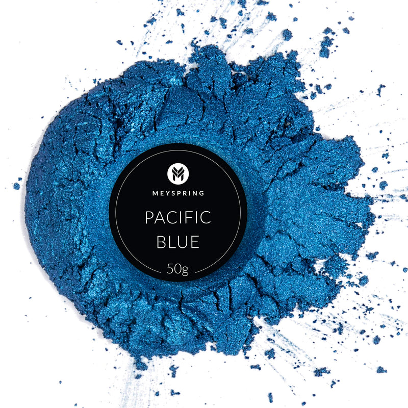 MEYSPRING Pacific Blue Epoxy Resin Color Pigment - 50 Grams - Great for Resin Art, Epoxy Resin, and UV Resin - Mica Powder for Epoxy Resin - NewNest Australia