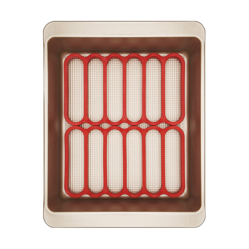 NewNest Australia - OXO Good Grips Silicone Roasting Racks, 2-Pack,Red,Pack of 2 