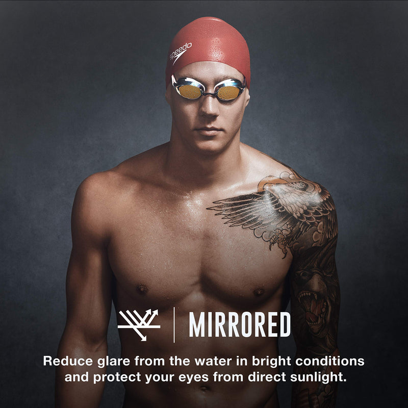 Speedo Unisex-Adult Swim Goggles Mirrored Vanquisher 2.0 Blue - NewNest Australia