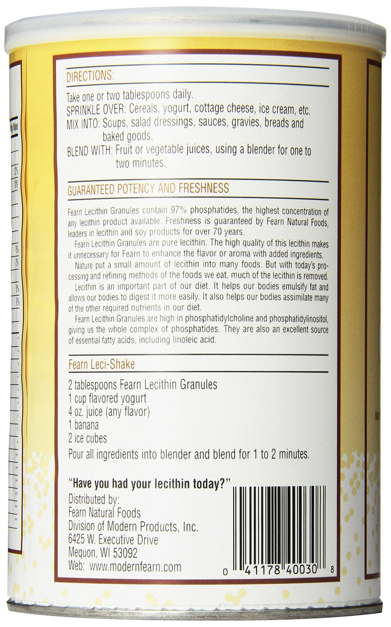Fearn Natural Foods Lecithin Granules, 16 Ounce - NewNest Australia