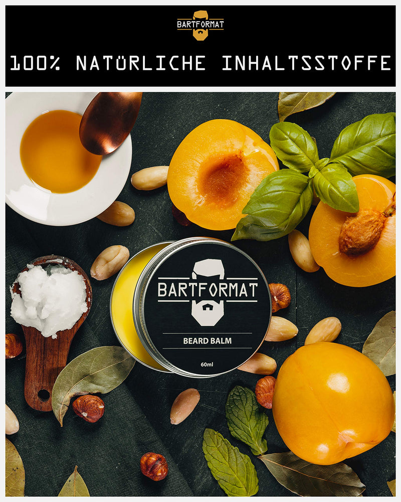 BARTFORMAT® - Beard balm | Beard balm with shea butter, apricot, jojoba and argan oil for supple beard hair and beard care - NewNest Australia