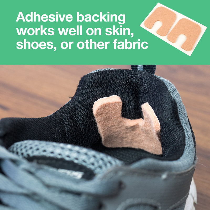 ZenToes U-Shaped Felt Callus Pads | Protect Calluses from Rubbing on Shoes | Reduce Foot and Heel Pain | Pack of 24 1/8” Self-Stick Pedi Cushions - NewNest Australia