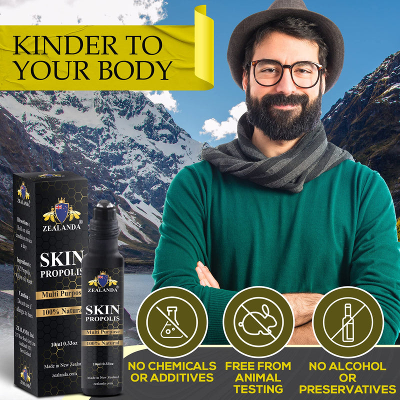 ZEALANDA Skin Propolis, Multi Purpose 100% Natural No Alcohol Treatment for Acne, Pimple, Eczema, Callus, Sunspot,Skin Rash, Insect Bites, Cuts & Wounds. Made & Packed in New Zealand - NewNest Australia
