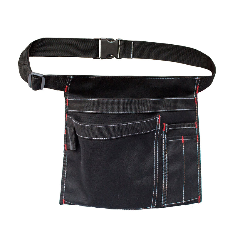 Tool Pouch MDSTOP Single Side Apron with 5 Pockets and 1 Hammer Loop, Fits for Hammer, Pencils, Screwdrivers etc. (Black) Black - NewNest Australia