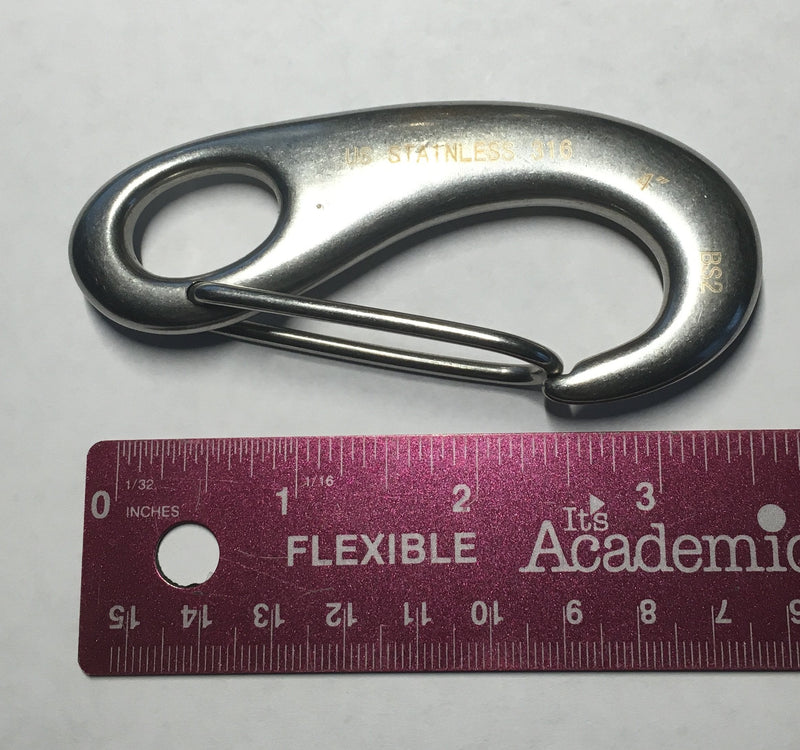 2 Pieces Stainless Steel 316 Spring Snap Lobster Claw 4" Marine Grade - NewNest Australia