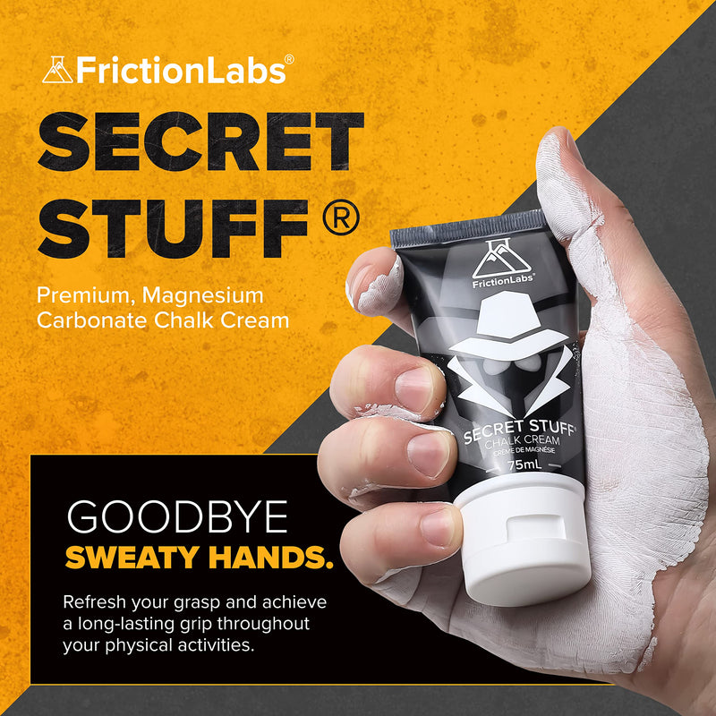 Friction Labs Quick Grip Secret Stuff Liquid Chalk for Athletes - Made in USA - Skin Friendly - Rock Climbing, Weightlifting, Gym, Tennis - Trusted by 100+ Pro Athletes - Best Workout Chalk - 75mL Original - With Alcohol - NewNest Australia