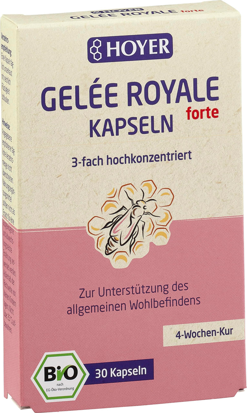 Hoyer Jelly Royal FORTE capsules 30 capsules, pack of 1 (1 x 12.2 g) - organic - NewNest Australia