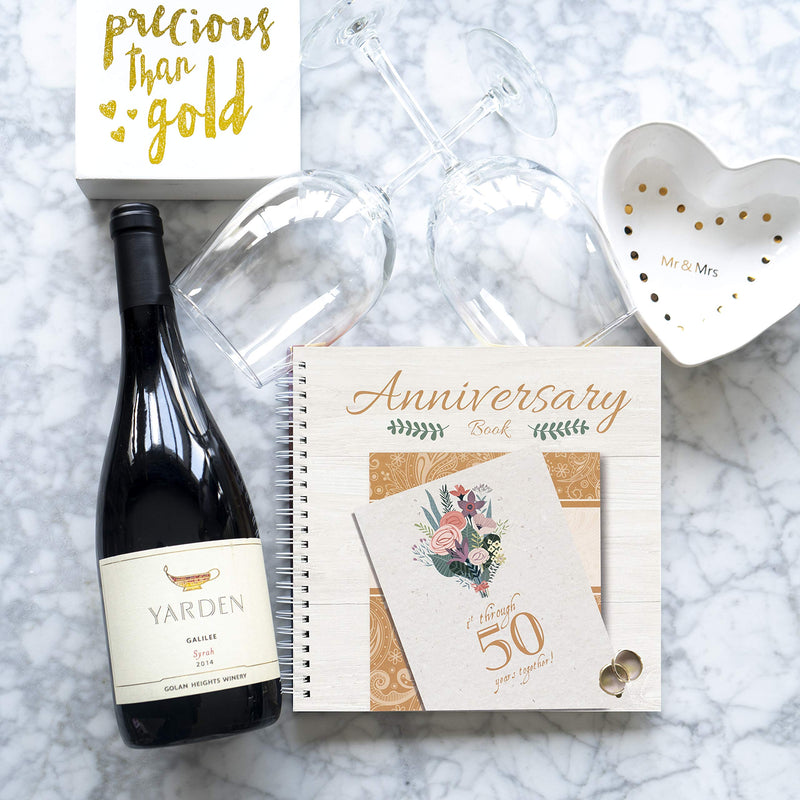 Unconditional ROSIE Wedding Anniversary Book - A Hardcover Journal to Document Wedding Anniversaries from The 1st to The 50th Year - Wedding Gifts for Bride and Groom - Wedding Planner Book - NewNest Australia