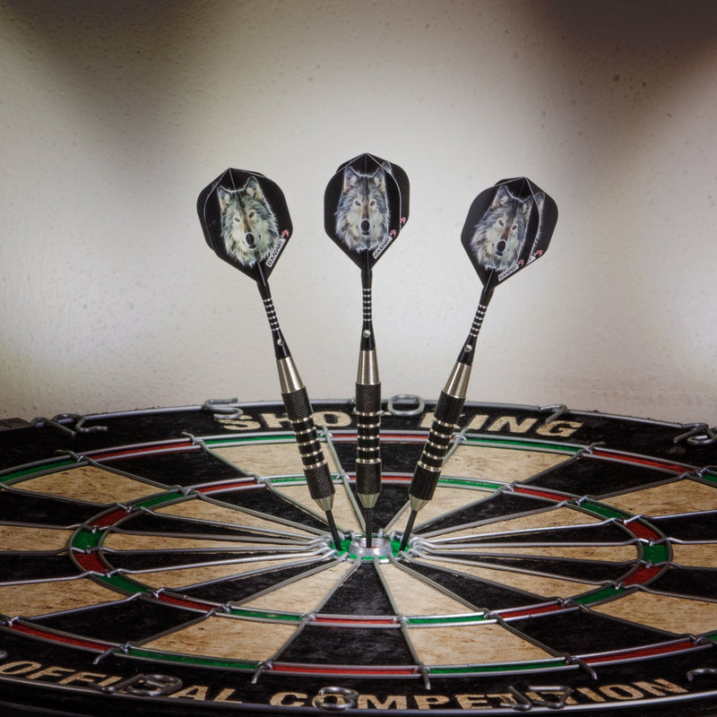 Elkadart Lone Wolf Steel Tip Darts with Storage/Travel Case 21 Grams - NewNest Australia