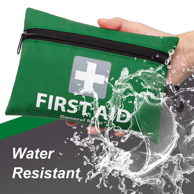 Mini First Aid Kit,92 Pieces Small First Aid Kit - Includes Emergency Foil Blanket, CPR Respirator,Scissors for Travel, Home, Office, Vehicle,Camping, Workplace & Outdoor (Green) - NewNest Australia
