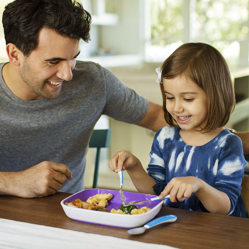 Munchkin Splash Toddler Fork, Knife and Spoon Set, 6 Pack, Blue/Green - NewNest Australia