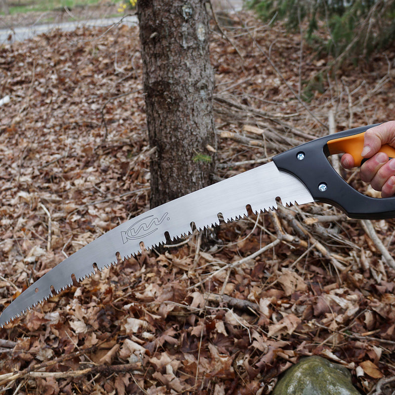 Kings County Tools Large Arborist Raker-Tooth Fast Cutting Pruning Saw | Green Wood Ready | Ergonomic Cushioned Handle | 20” Blade for Large Branches - NewNest Australia