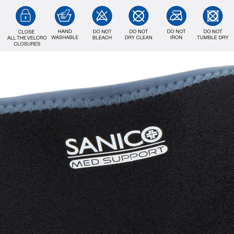 Sanico Ankle Support - Elastic Foot Support With Compression - Orthopedic Neoprene Bandage For Stability, Relief, Blood Circulation - Double-Sided Breathable - 13 X 0.3 X 25 Cm - NewNest Australia